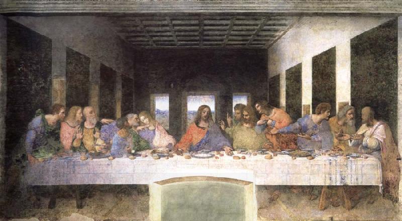 LEONARDO da Vinci the last supper oil painting picture